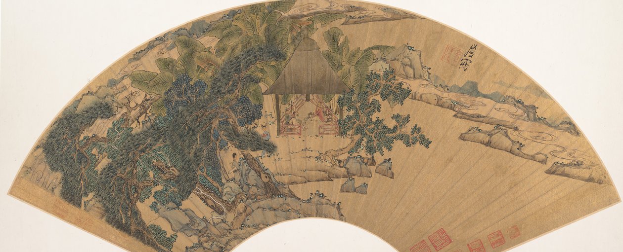 Manzara, 17. yüzyılın ortalarında. by Chen Hongshou