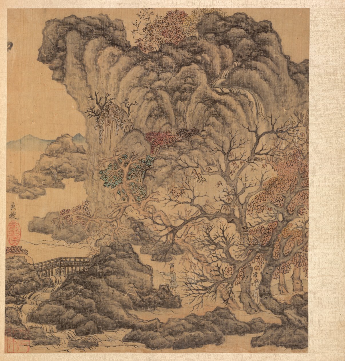 Eski Ustalardan Sonra Resimler: Bir Sonbahar Manzarasında Gezginler, 1598-1652. by Chen Hongshou