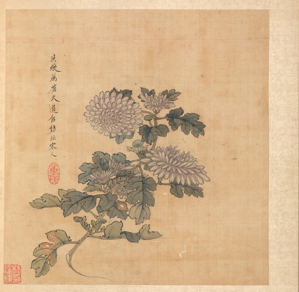 Kadim Ustalardan Sonra Tablolar: Krizantem by Chen Hongshou