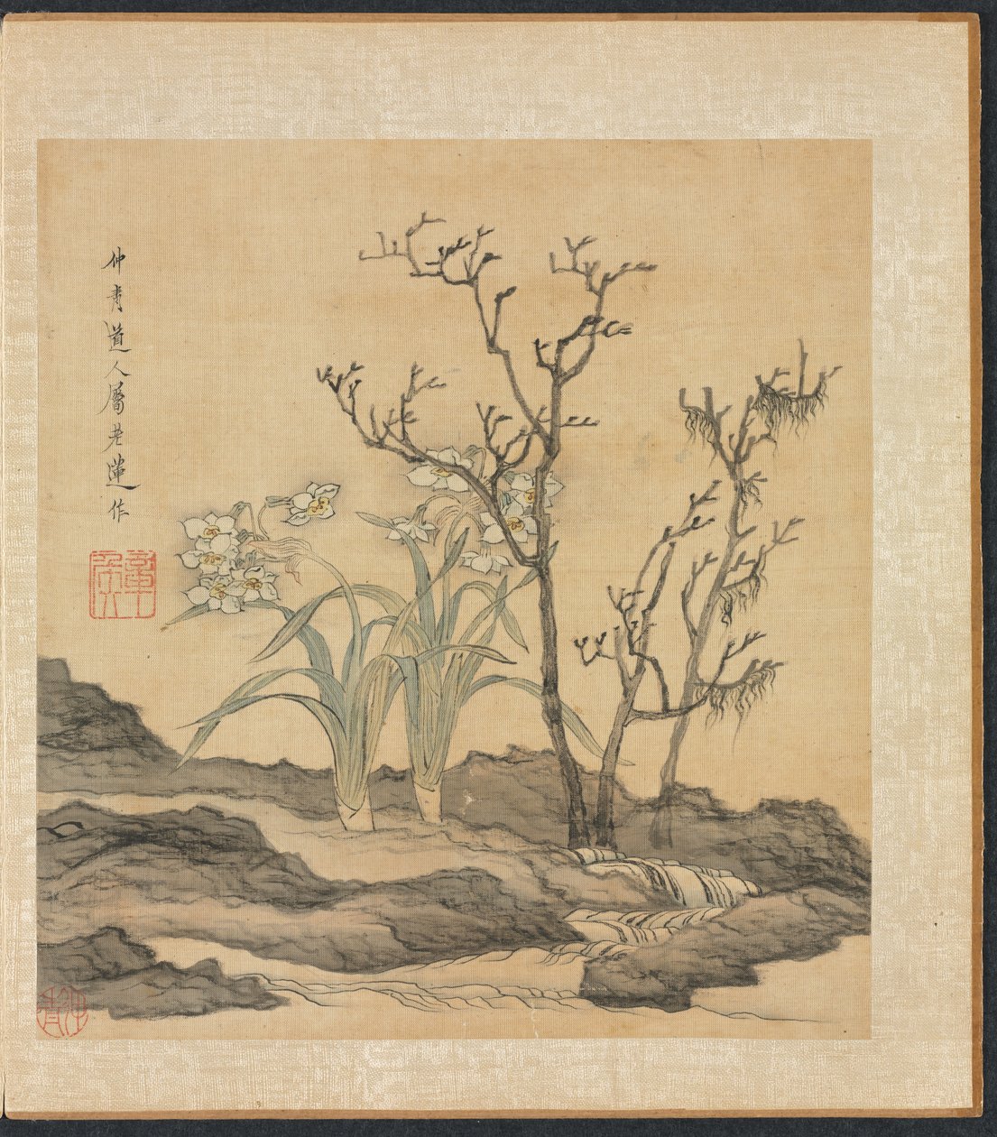 Eski Ustalardan Sonra Resimler: Nergis ve Çıplak Ağaçlar, 1598-1652. by Chen Hongshou