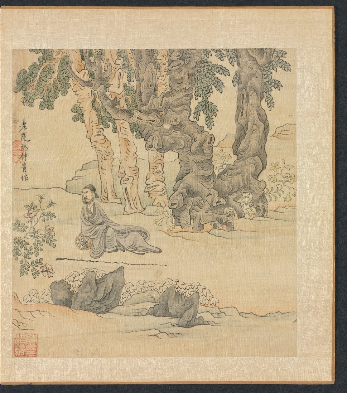 Eski Ustalardan Sonra Tablolar: Bir Manzarada Zhongqing'in Portresi by Chen Hongshou
