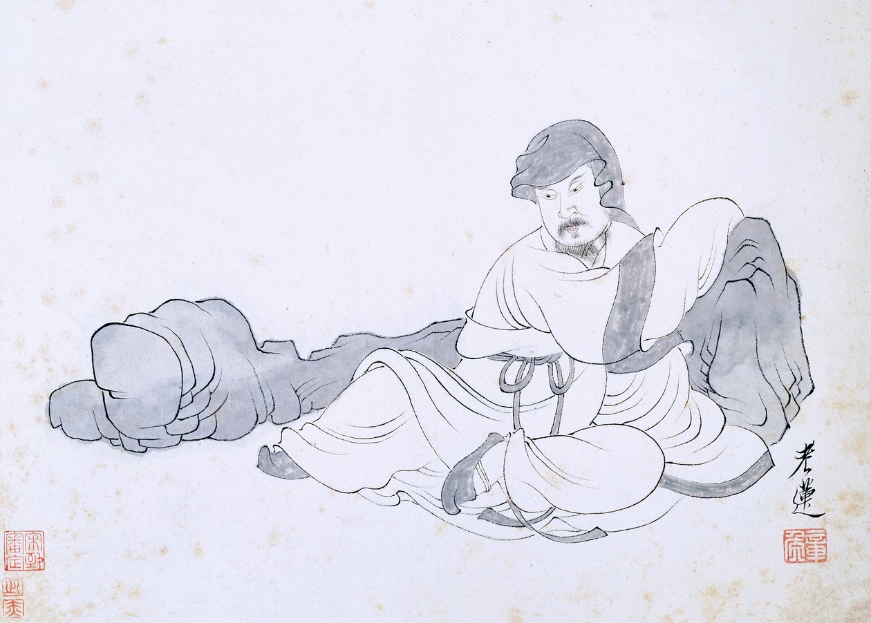 Bir Münzevinin Hayatından Sahne by Chen Hongshou