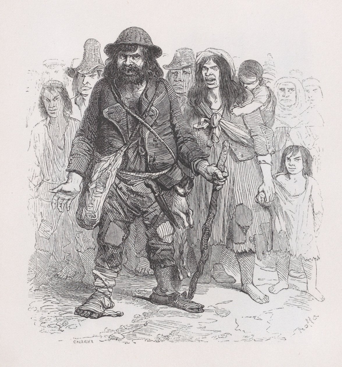 Béranger'in Tüm Eserlerinden Çingeneler, 1836. by Cherrier