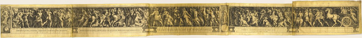 Sabine Kadınlarına Tecavüz ve İki İmparatorun Zaferi by Cherubino Alberti after Polidoro da Caravaggio