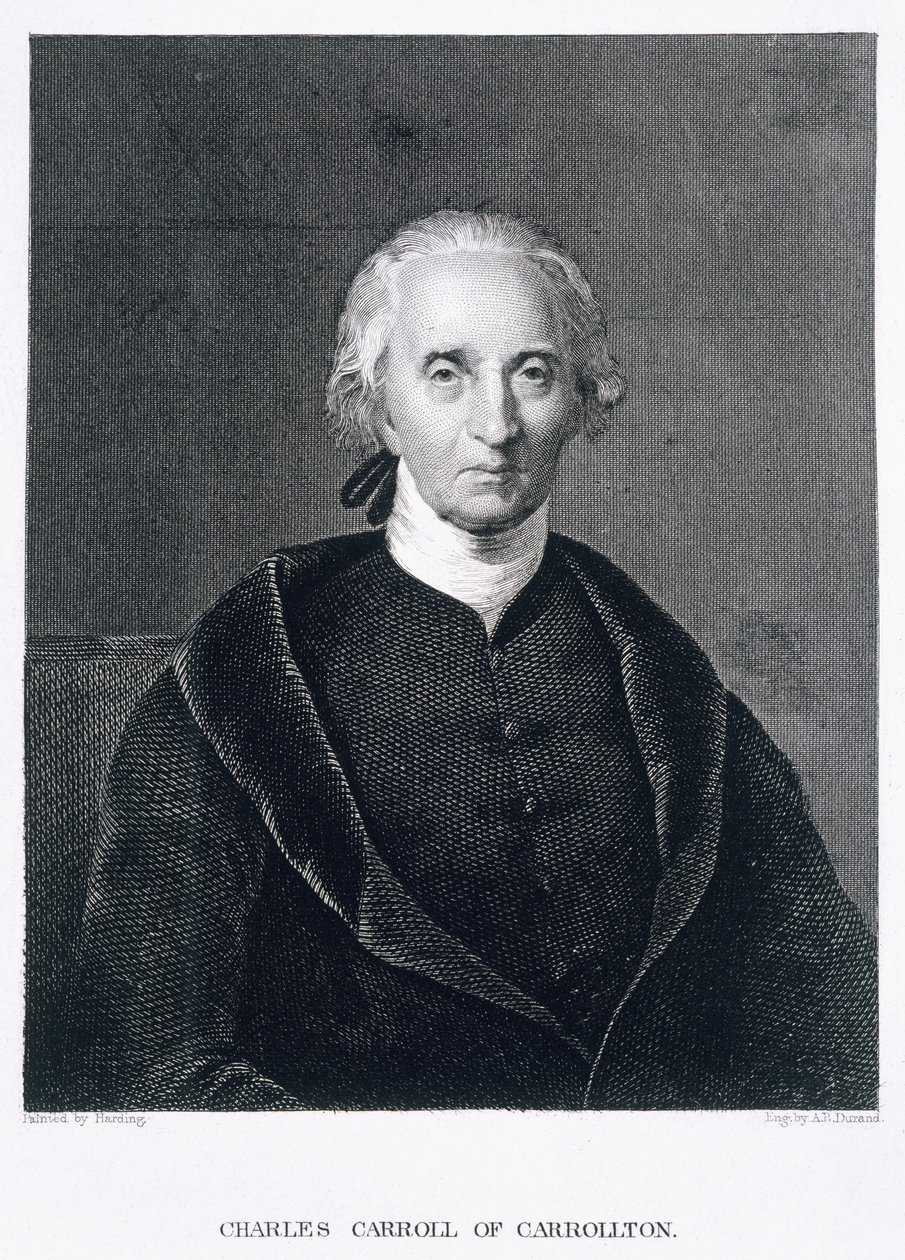 ಆಶರ್ ಬ್ರೌನ್ ಡ್ಯುರಾಂಡ್ (1796-1886) ಟರ್ಕ್‌ನಿಂದ ಕೆತ್ತಲಾದ ಕ್ಯಾರೊಲ್ಟನ್‌ನ ಚಾರ್ಲ್ಸ್ ಕ್ಯಾರೊಲ್ by Chester Harding
