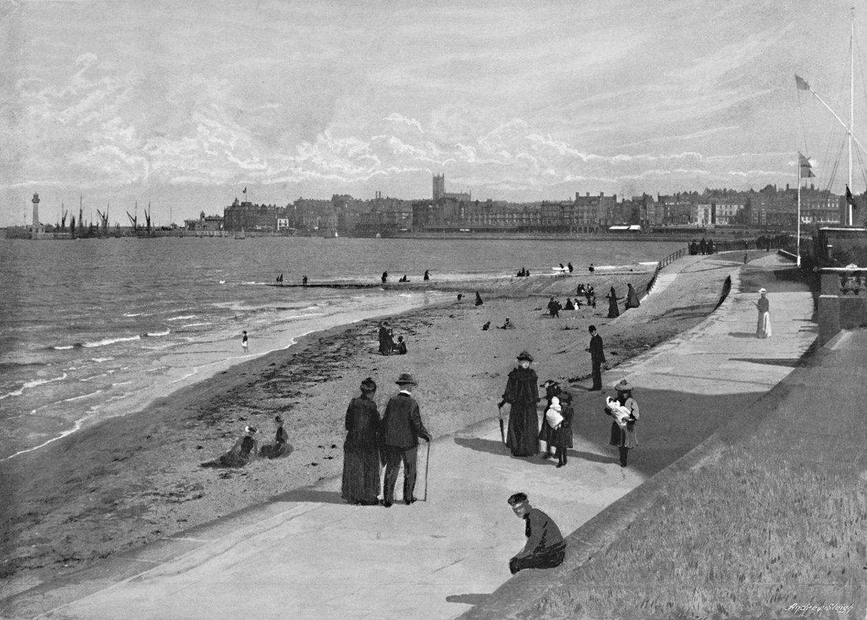 Margate, Kraliyet Hilalinden, c1896 by Chester Vaughan