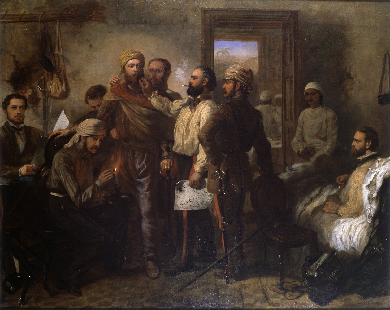Thomas Henry Kavanagh VC (1821-82), Lucknow kuşatmasındaki Hint isyanı sırasında yerli kılığına giriyor, 9 Kasım 1857, c.1860 by Chevalier Louis William Desanges
