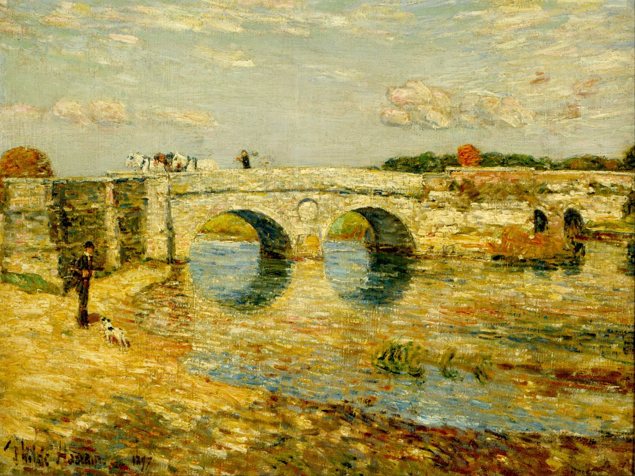 Stour Üzerindeki Köprü by Childe Hassam