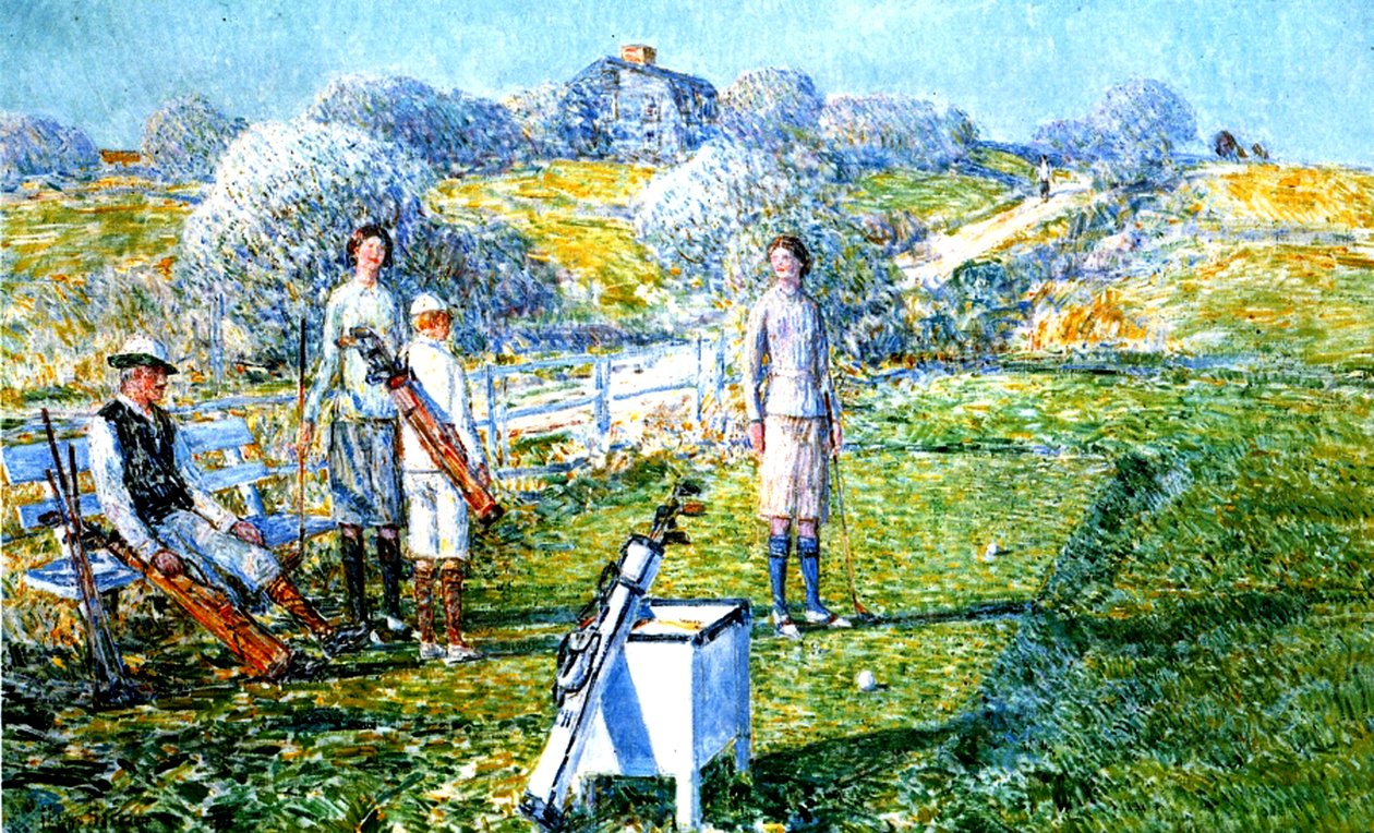 Golf Oyunu by Childe Frederick Hassam