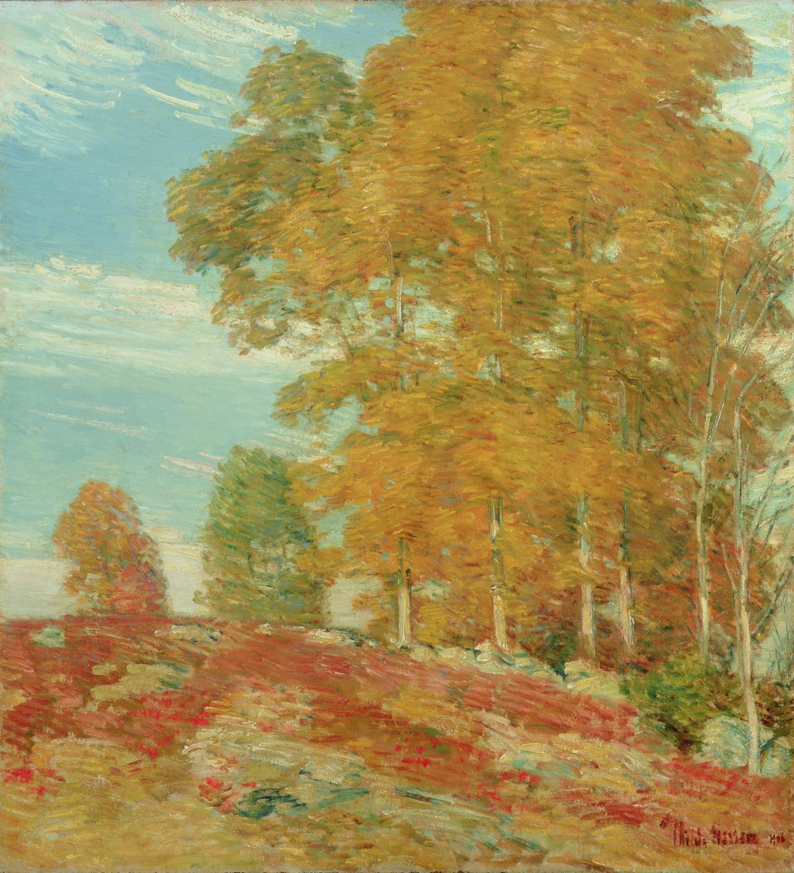 Sonbahar Tepesi, New England by Childe Frederick Hassam