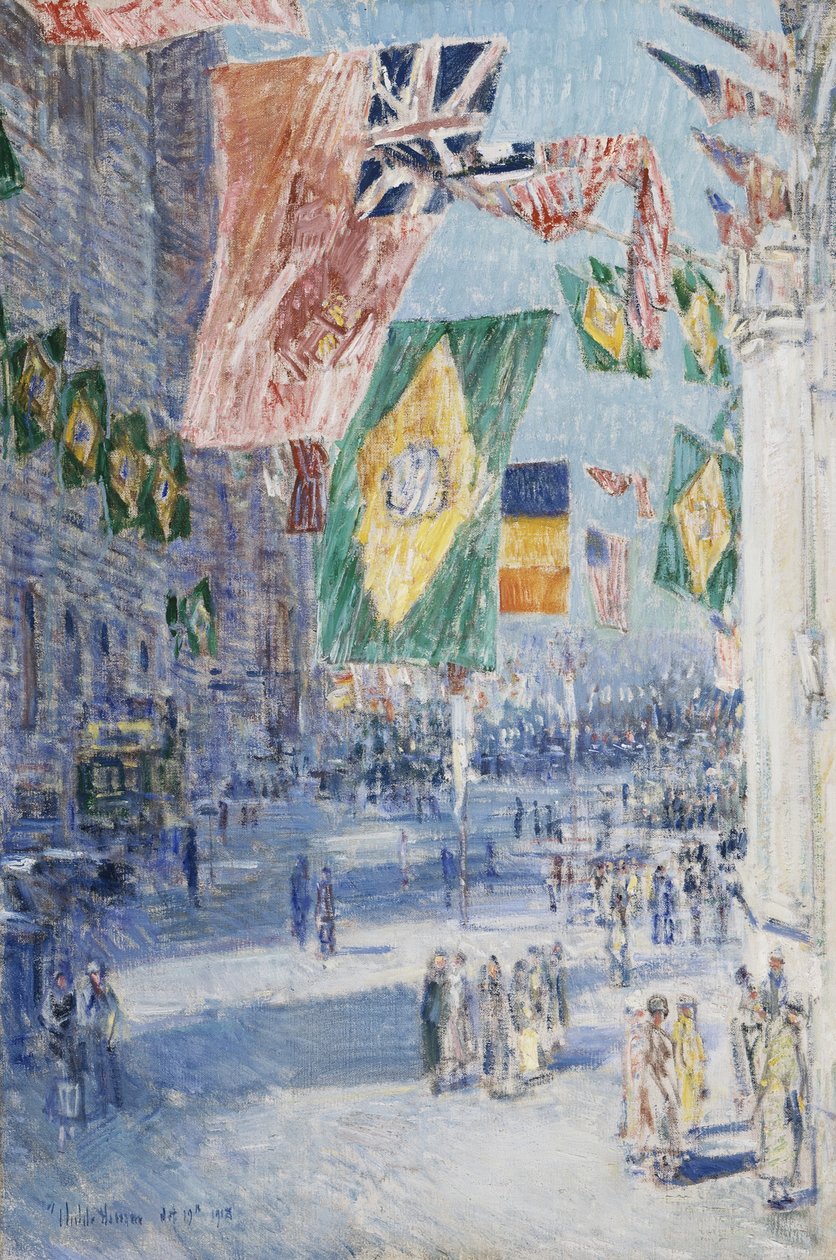 Müttefikler Bulvarı: Brezilya, Belçika by Childe Frederick Hassam