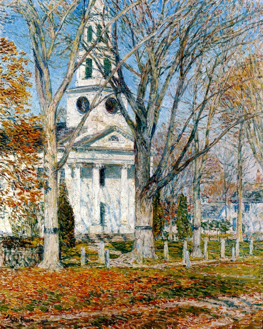 Eski Lyme Kilisesi by Childe Frederick Hassam