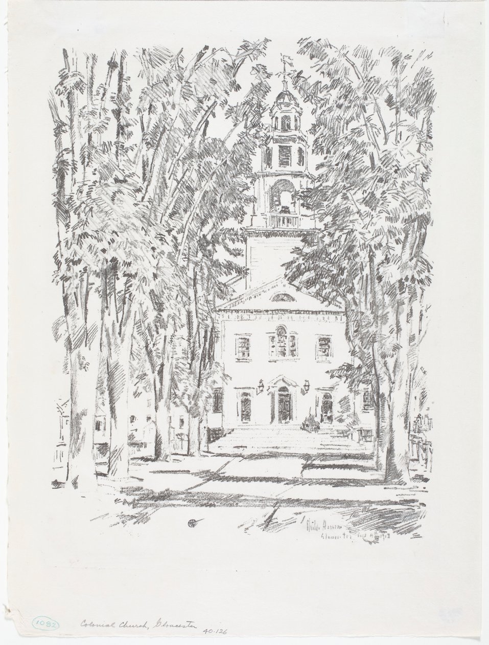 Sömürge Kilisesi, Gloucester by Childe Frederick Hassam