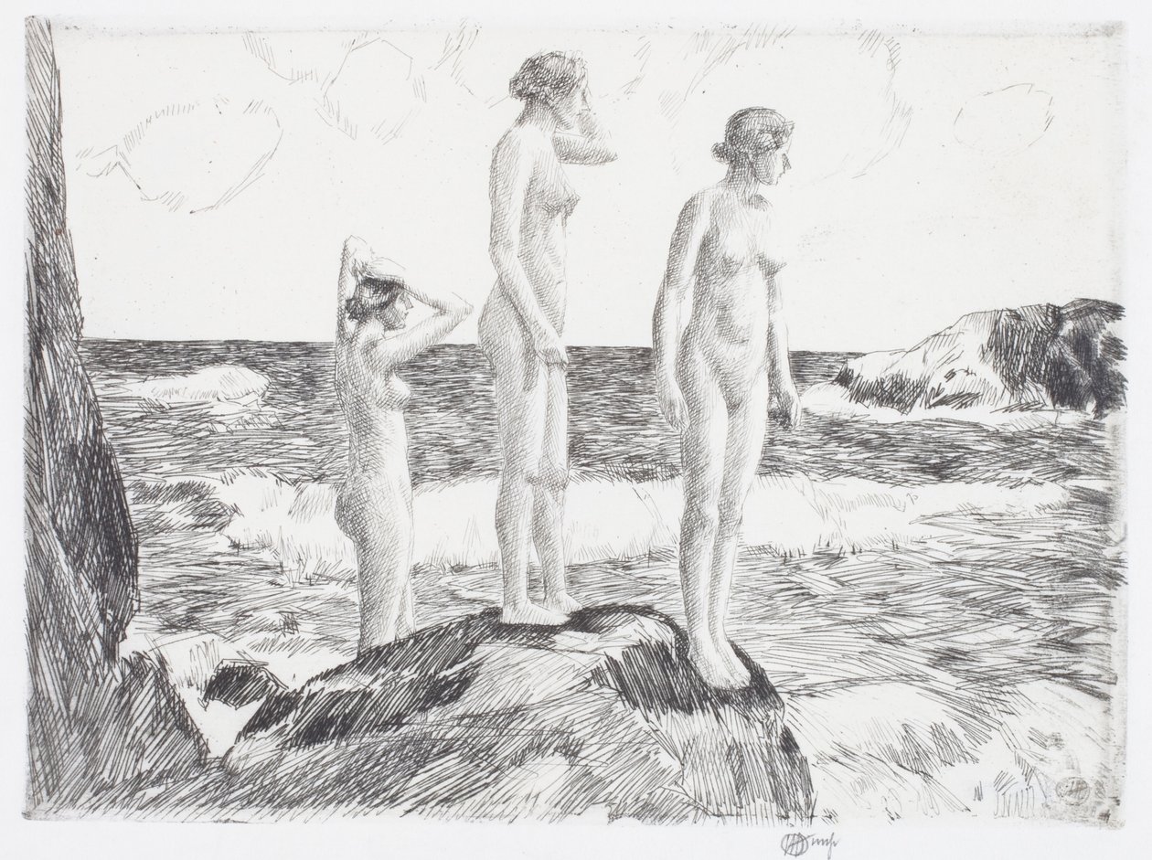 Derin Deniz Yıkananlar by Childe Frederick Hassam