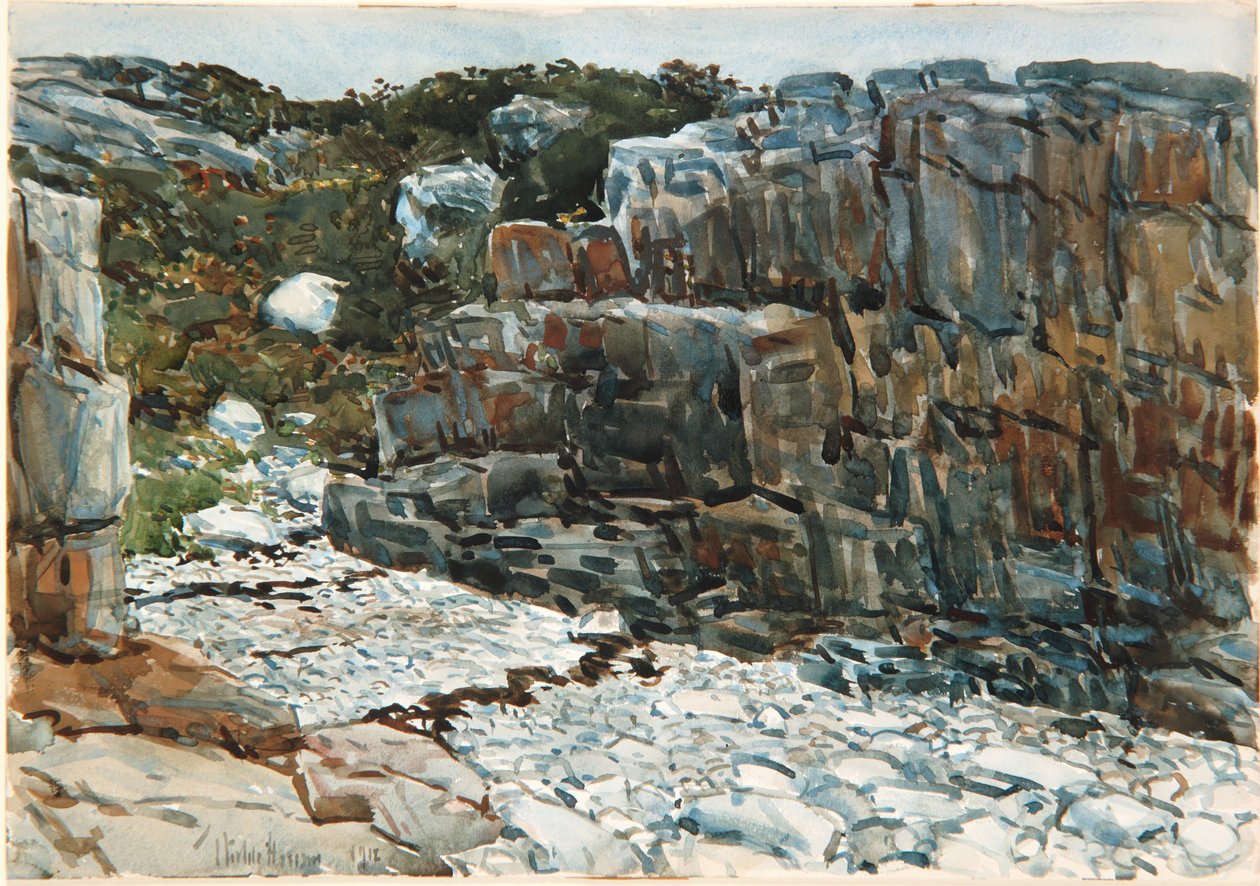 elmas koy by Childe Frederick Hassam
