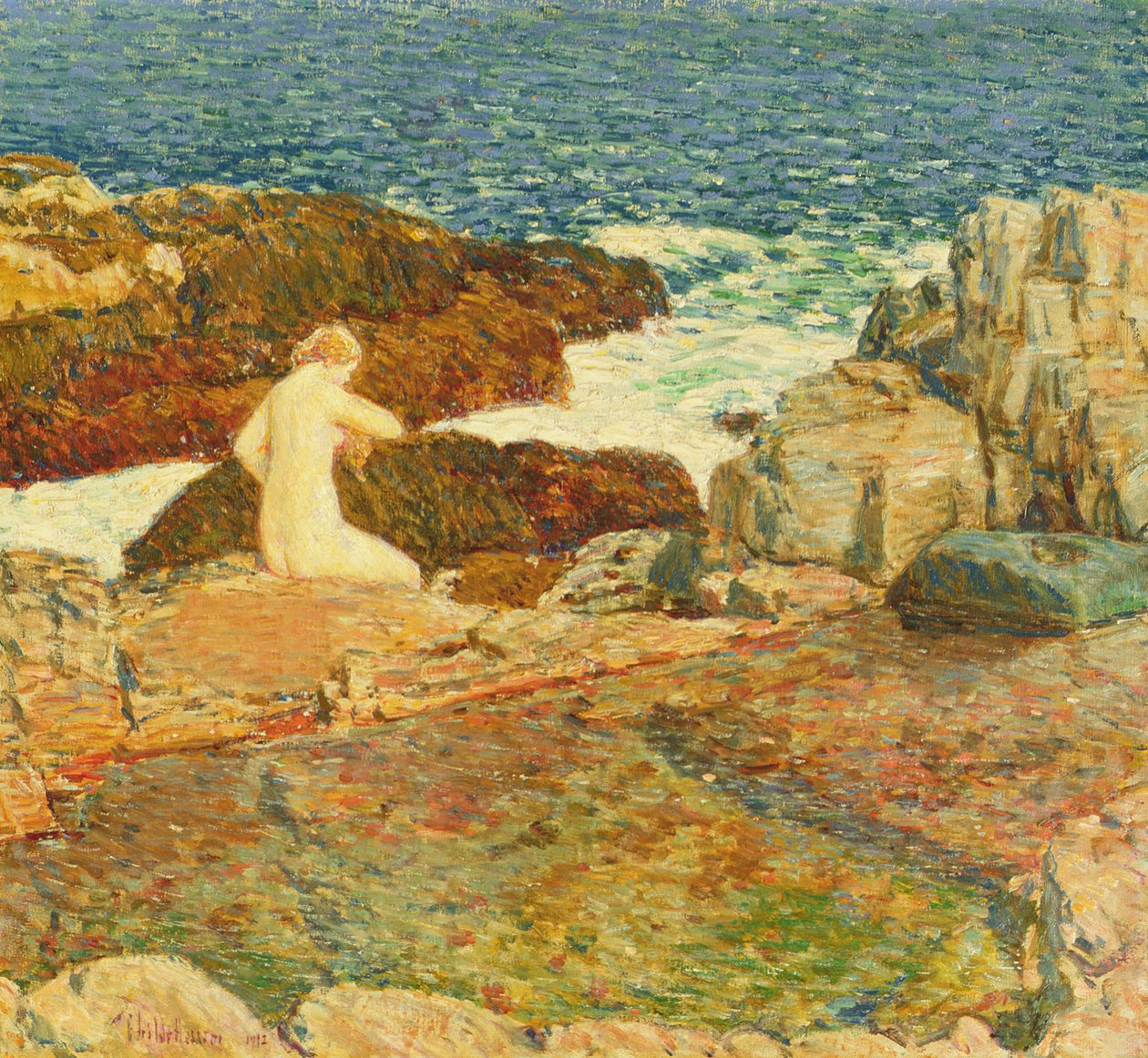 Doğu Burun Havuzu by Childe Frederick Hassam