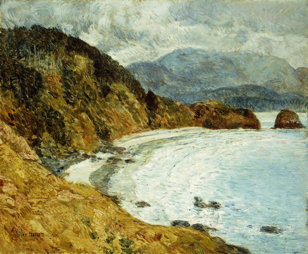 Ecola Plajı, Oregon by Childe Frederick Hassam