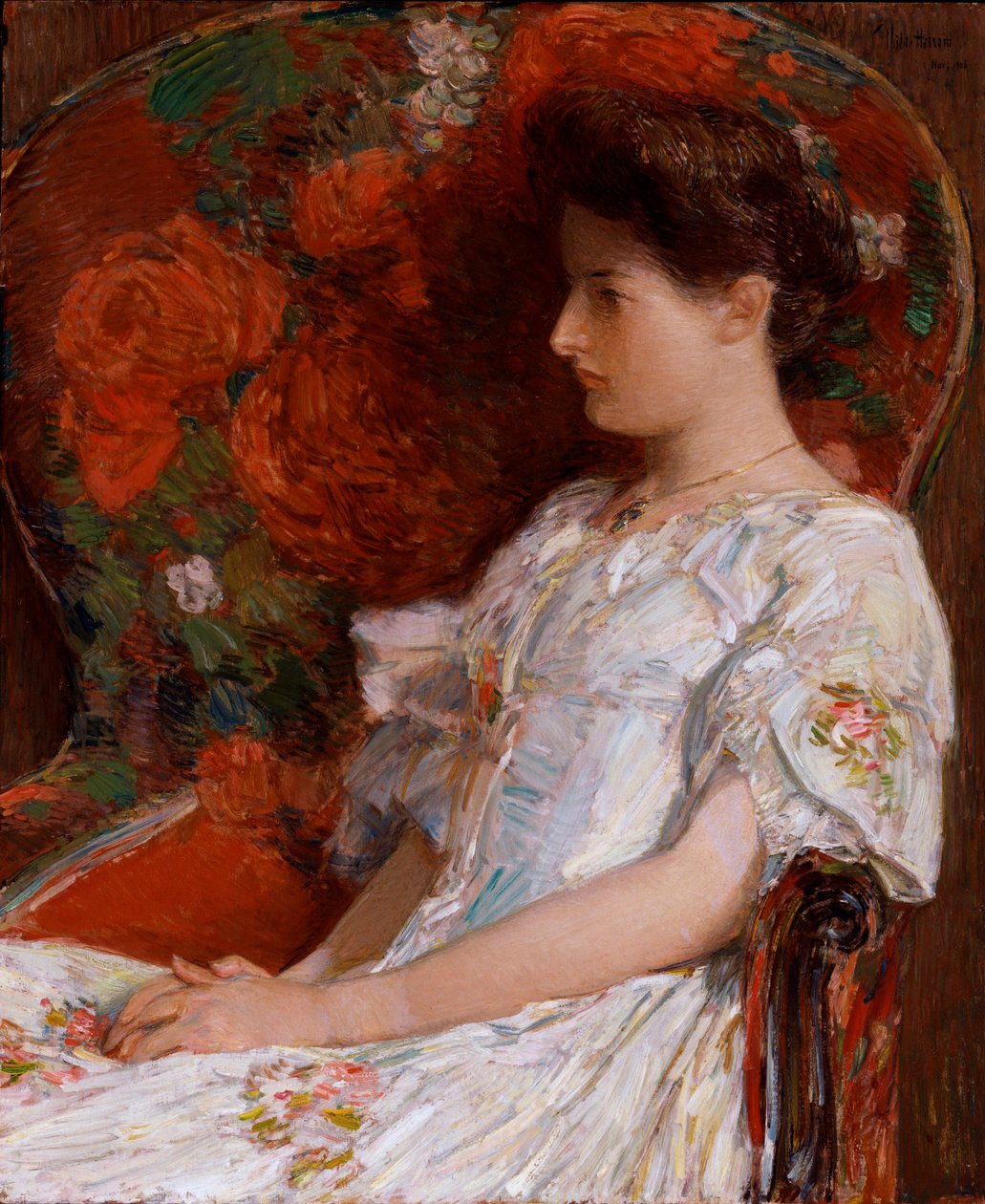 ""Viktorya Dönemi Sandalyesi"" (Viktorya dönemi sandalyesi) Tablo Childe Hassam (1859-1935) Soluk 76,2x63,5 cm Tuval üzerine yağlıboya 1906 Smithsonian Ulusal Müzesi by Childe Frederick Hassam