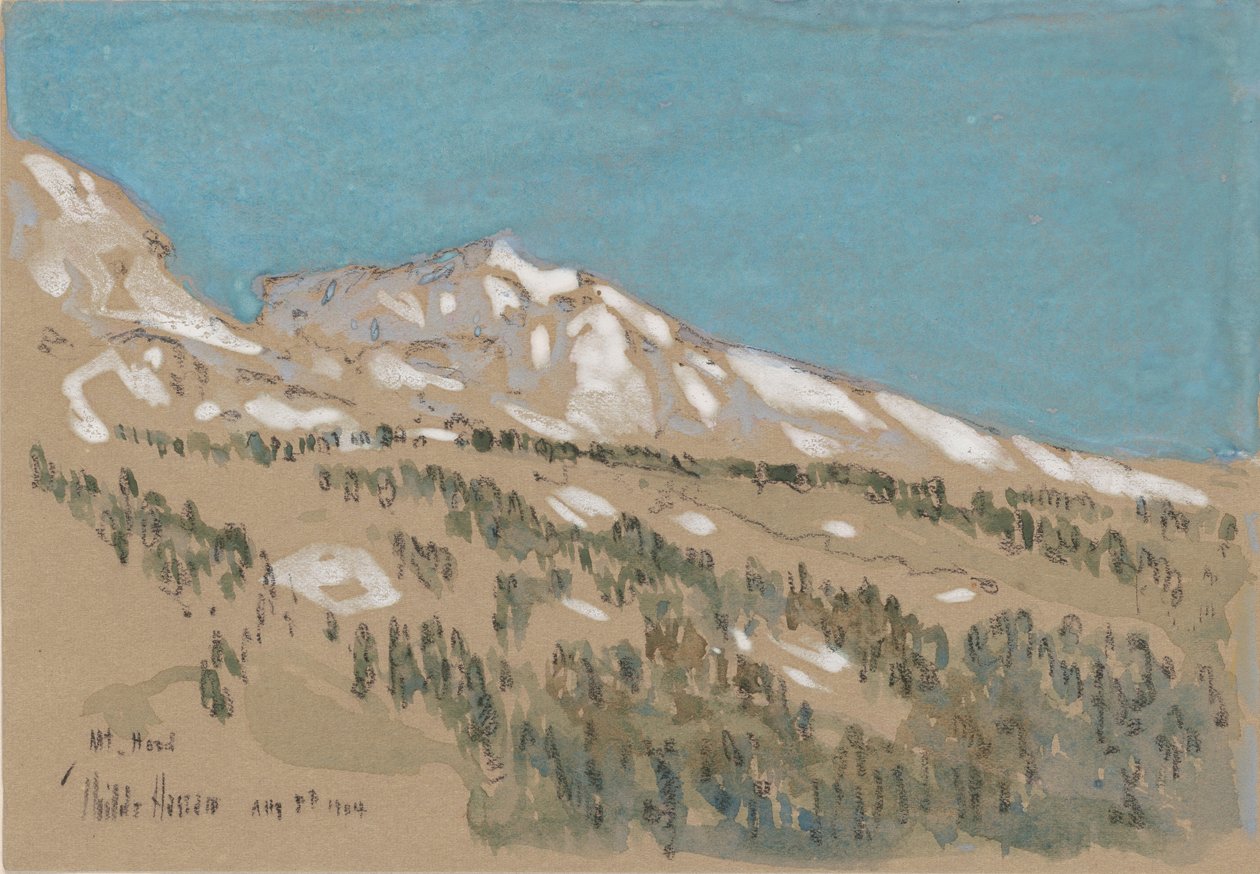Hood Dağı by Childe Frederick Hassam