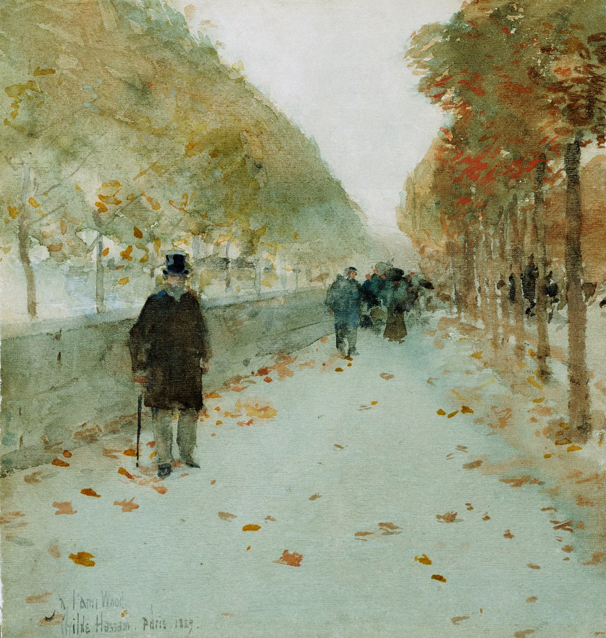 Louvre Rıhtımı by Childe Frederick Hassam