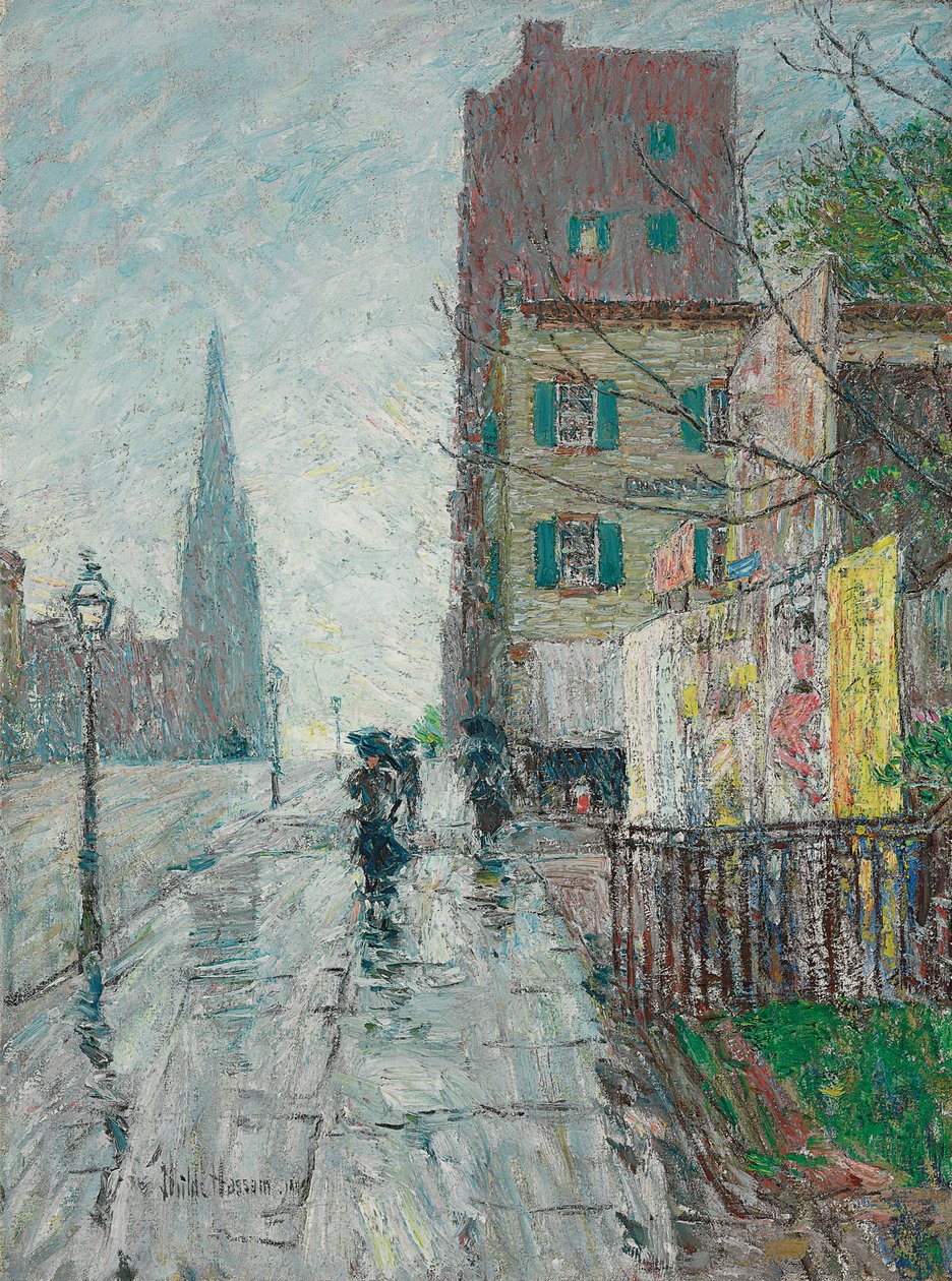 Yağmurlu gün by Childe Frederick Hassam