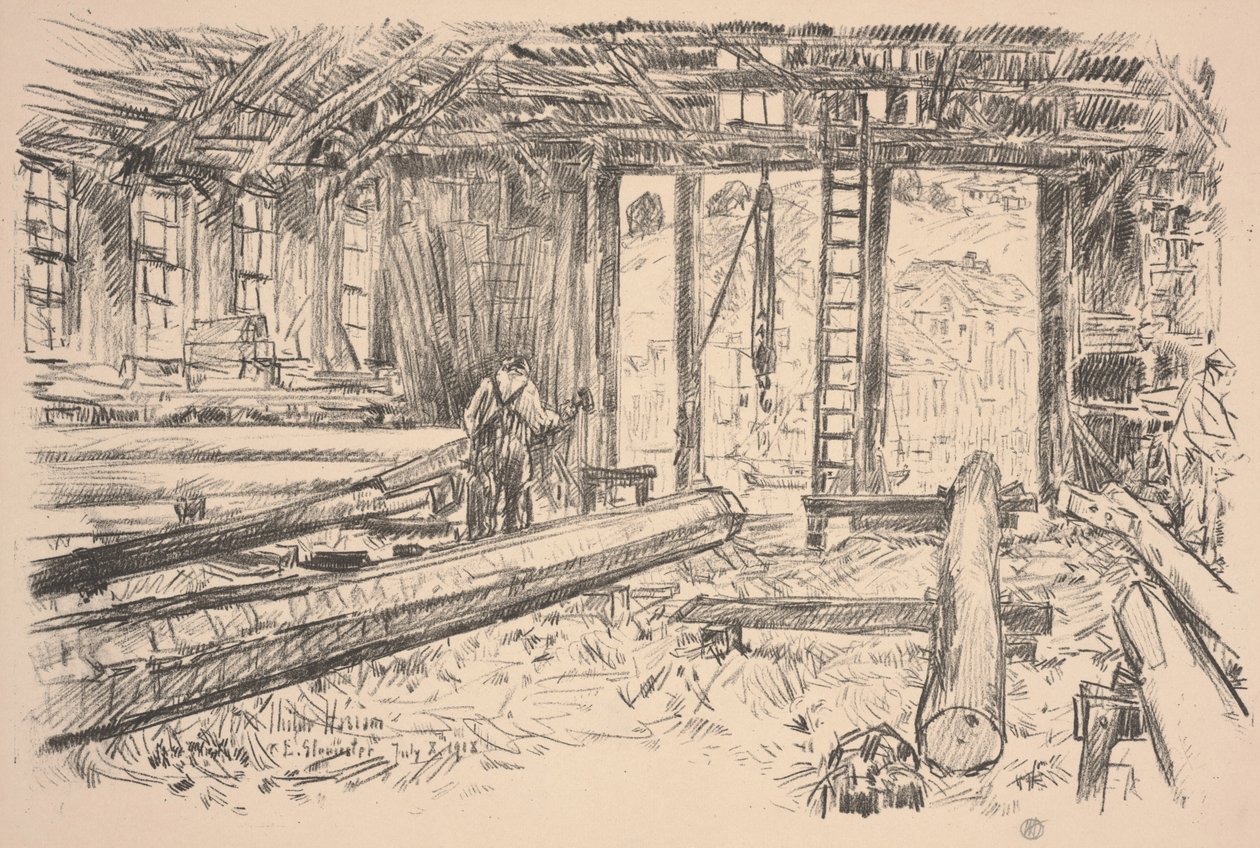Spar Mağazası, Gloucester by Childe Frederick Hassam