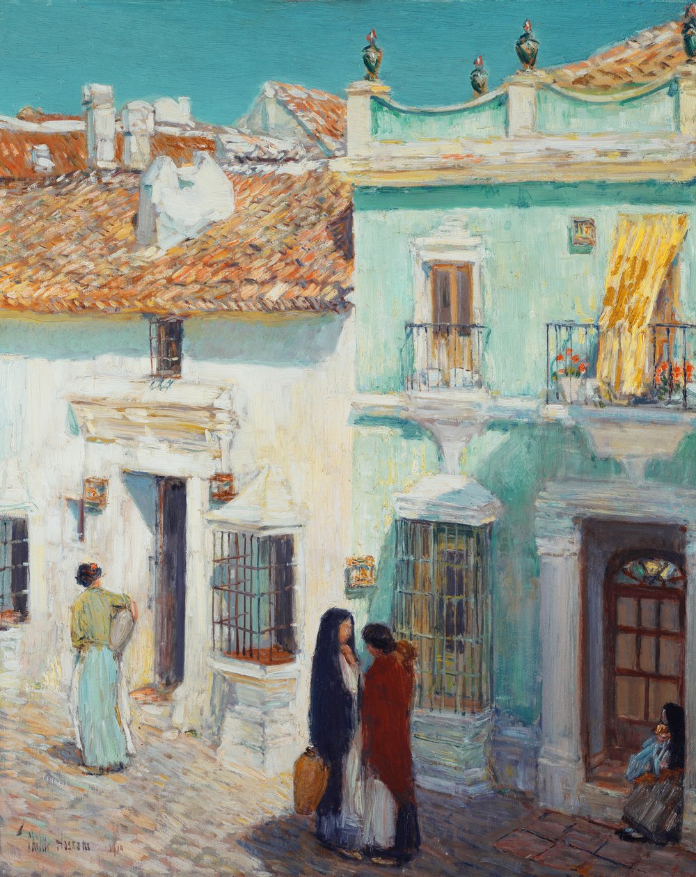 Sokak Sahnesi, La Ronda, İspanya by Childe Frederick Hassam