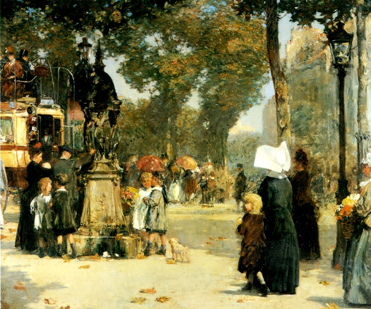 Sokak Sahnesi, Paris by Childe Frederick Hassam