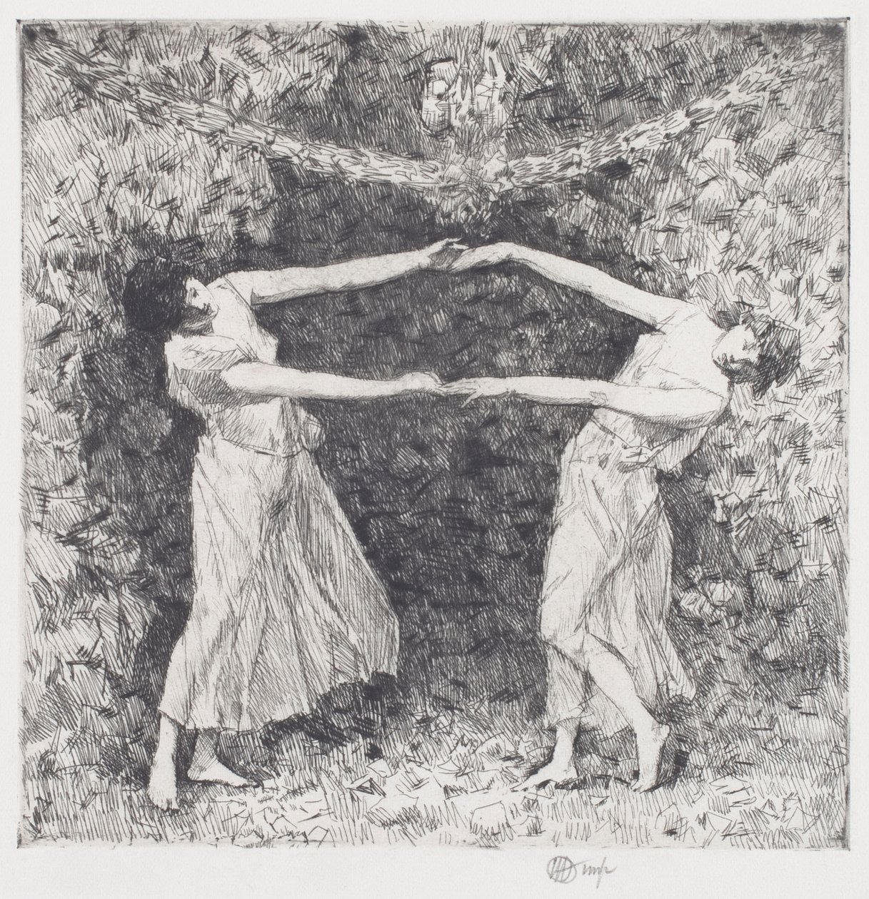 Defne Dansı by Childe Frederick Hassam