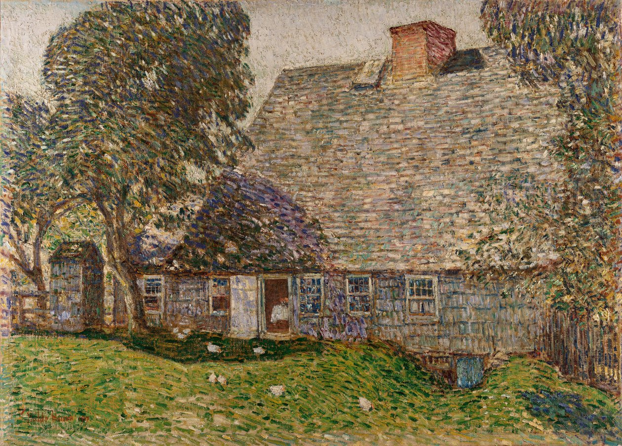 Eski Mulford Evi, Doğu Hampton by Childe Frederick Hassam