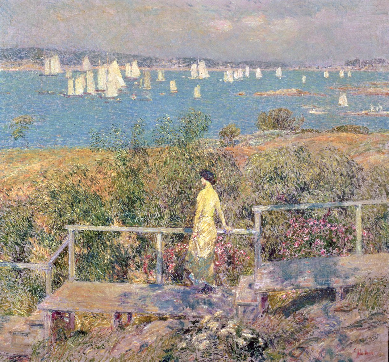Yatlar, Gloucester by Childe Frederick Hassam