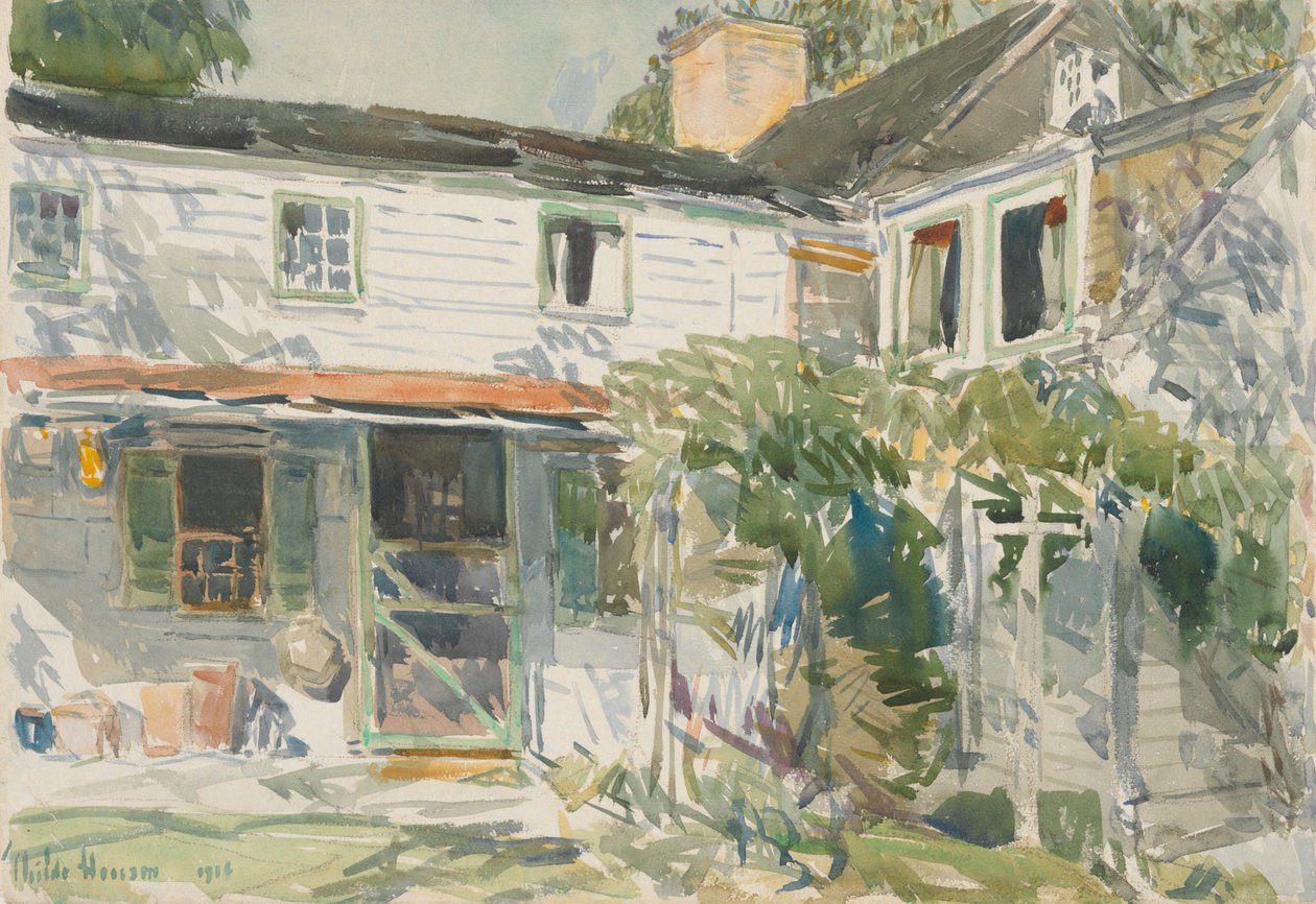 Eski Evin Arkası by Childe Hassam
