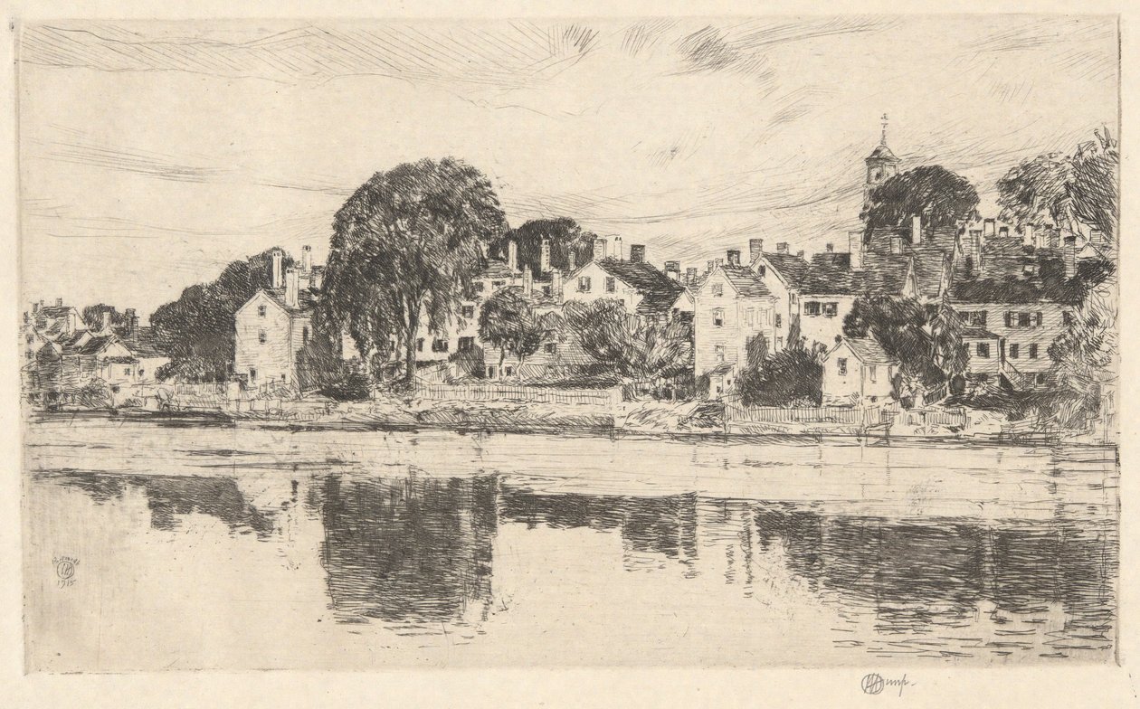 Bacalar, Portsmouth, 1915 by Childe Hassam