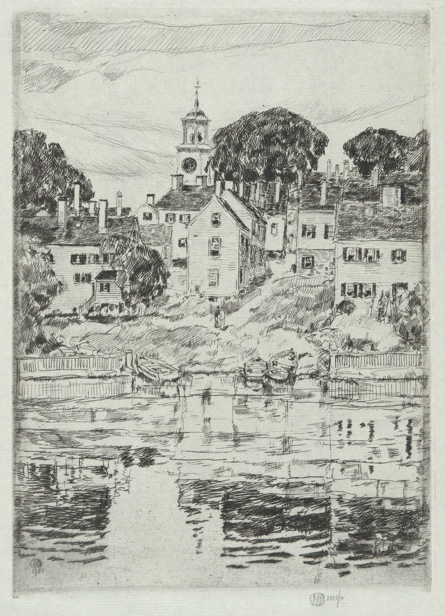 Kilise Kulesi, Portsmouth, 1921 by Childe Hassam