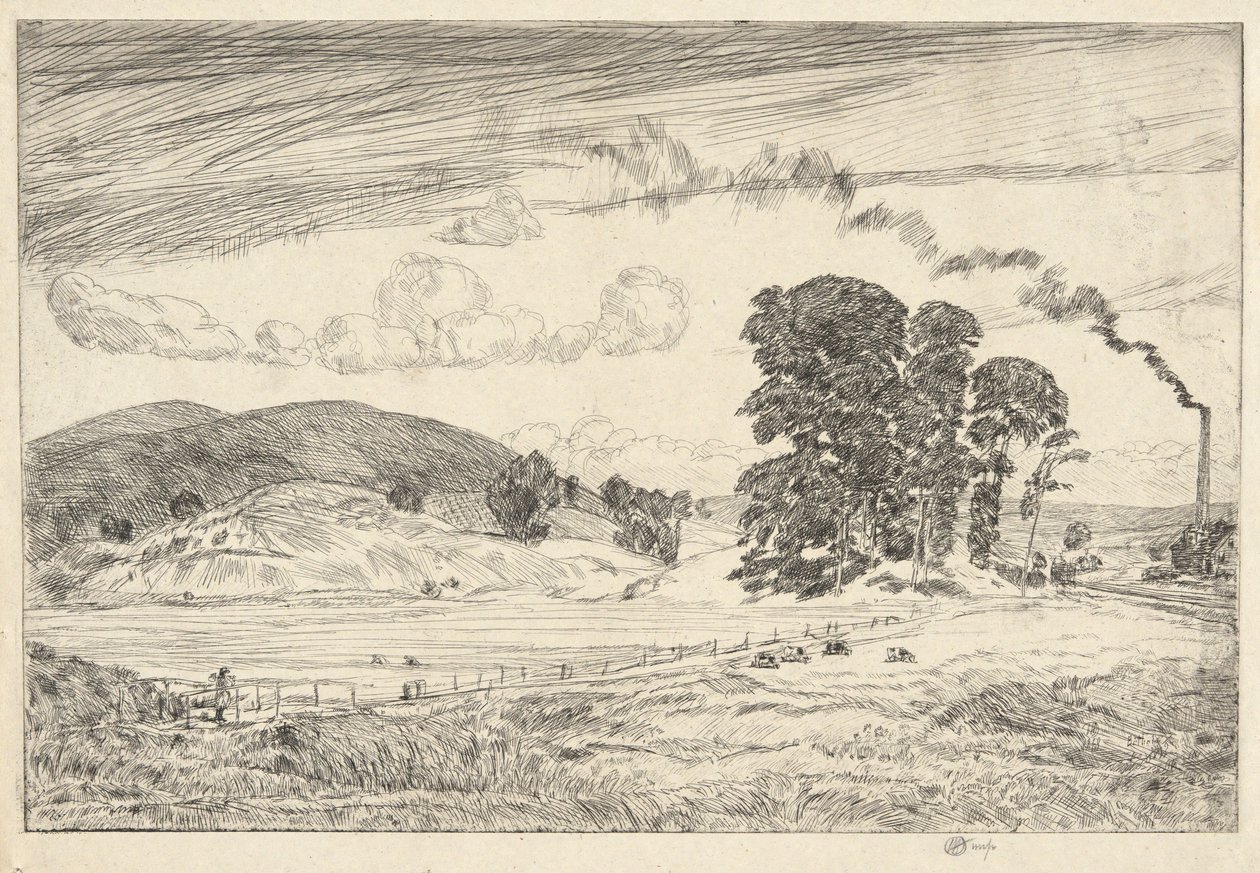 Danbury Tepeleri, 1920 by Childe Hassam