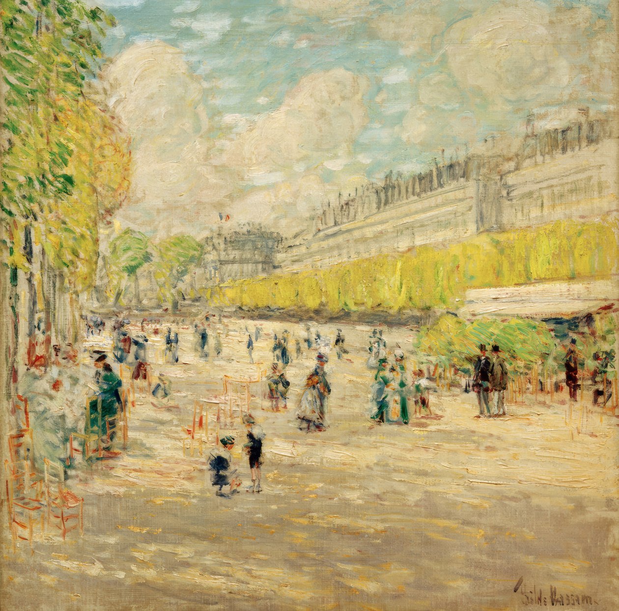 Tuileries Bahçeleri by Childe Hassam