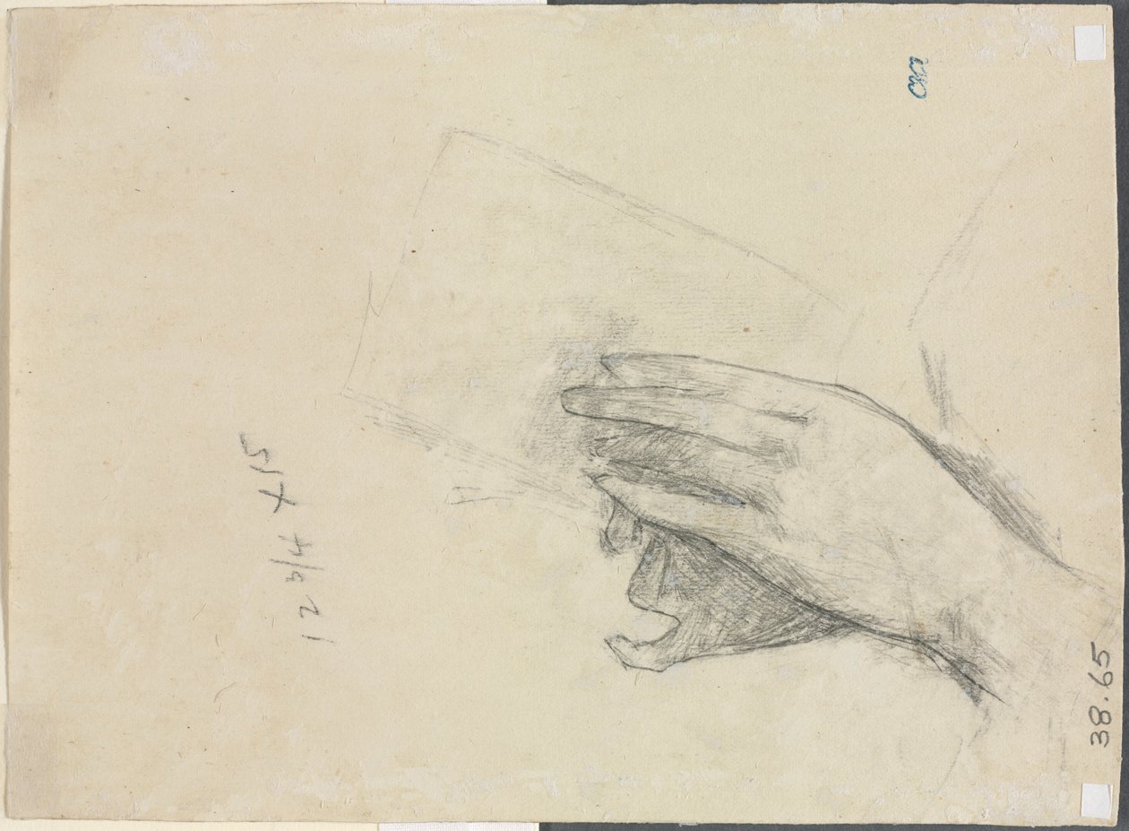 Kitap Tutan Eller Verso, 1889. by Childe Hassam
