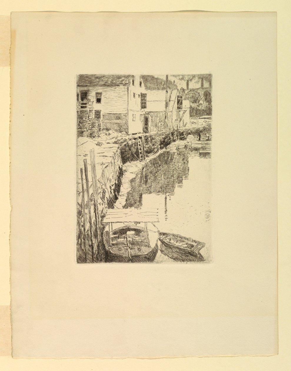 Liman: Cos Cob, Connecticut by Childe Hassam