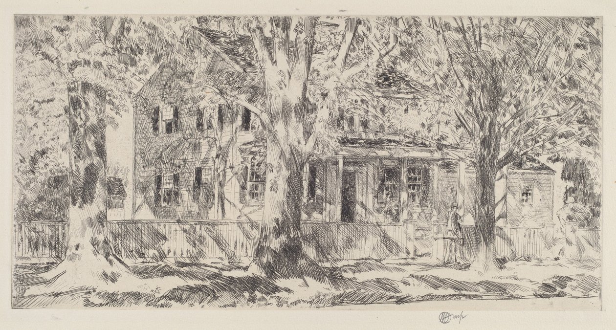 Ana Caddedeki Ev, Easthampton by Childe Hassam