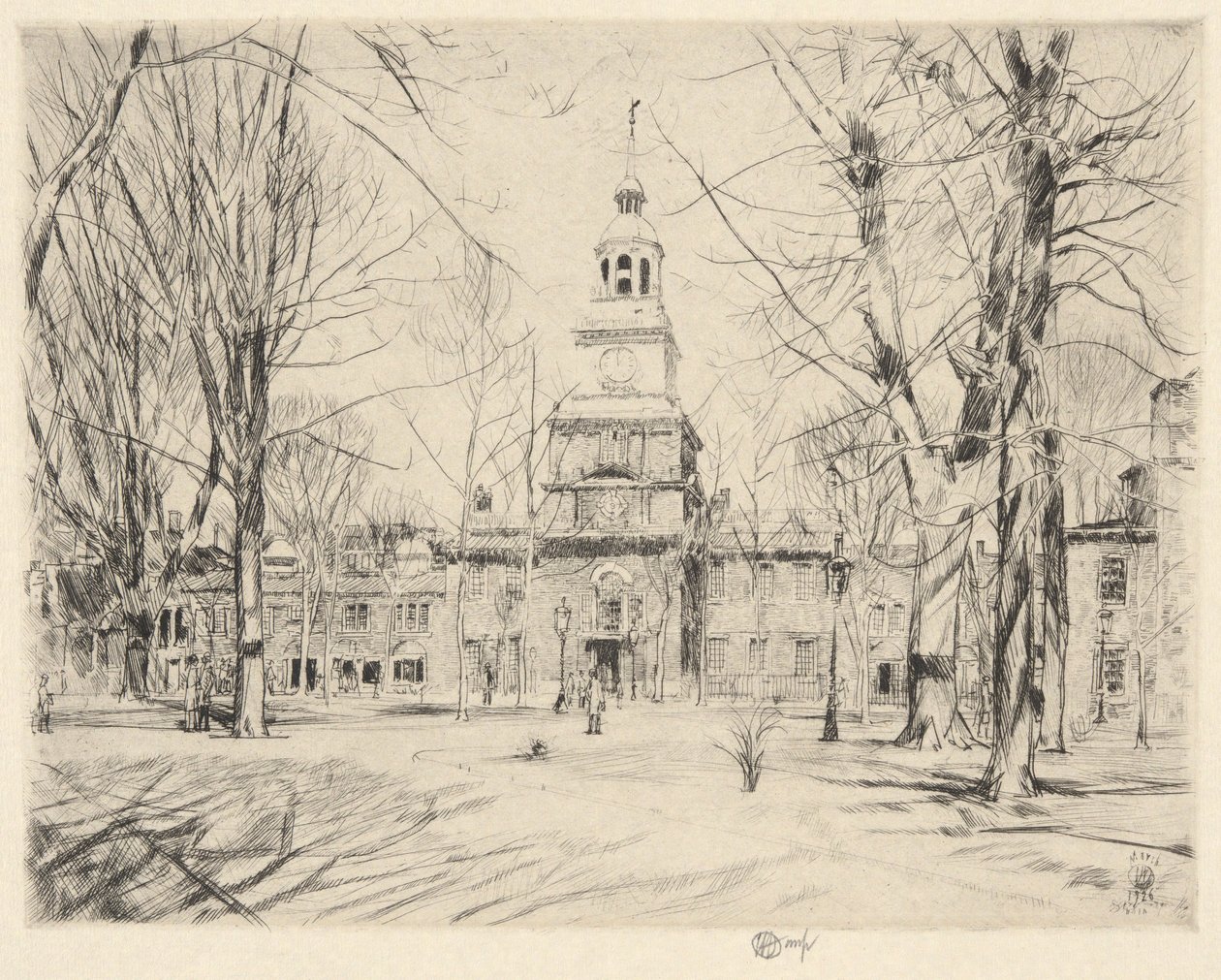 Bağımsızlık Salonu, Philadelphia, 1926 by Childe Hassam