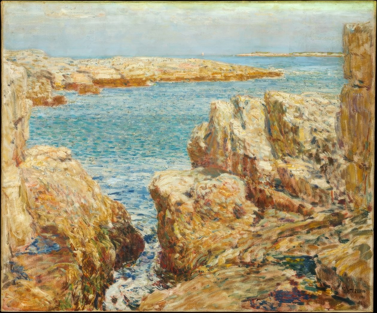 Kıyı sahnesi, Shoals Adaları by Childe Hassam