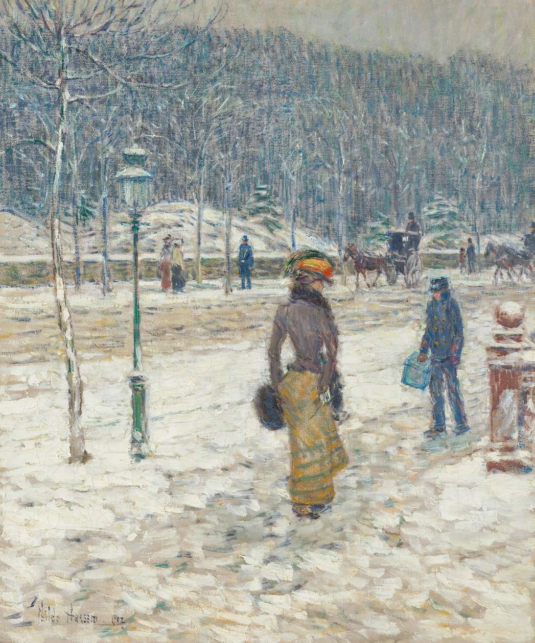 New York Caddesi by Childe Hassam