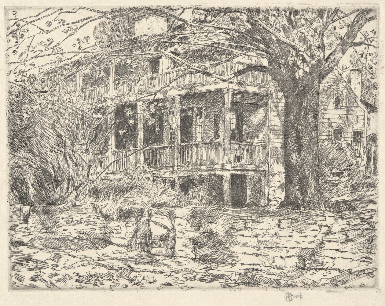 Eski Ev, Cos Cob, 1915 by Childe Hassam