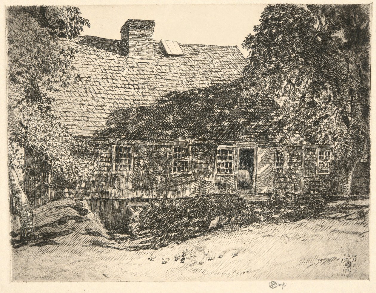 Eski Mulford Evi, Easthampton, 1926 by Childe Hassam
