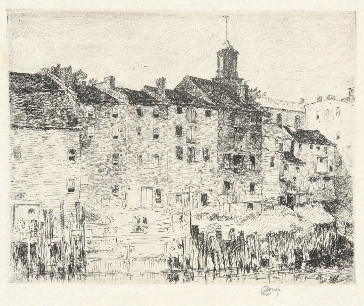 Eski Depolar, Portsmouth by Childe Hassam