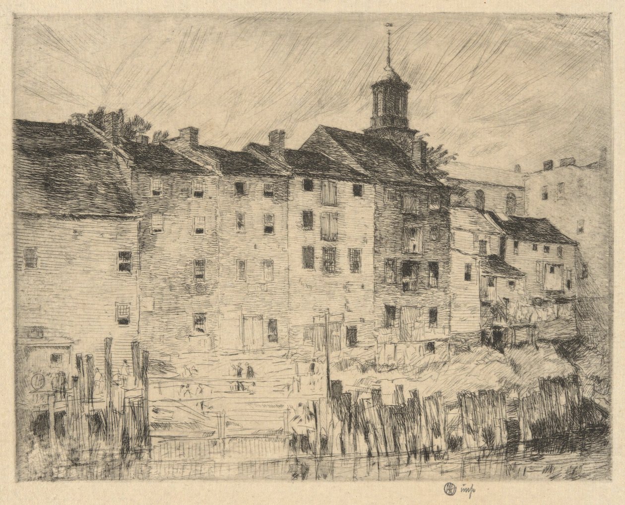 Eski Depolar, Portsmouth by Childe Hassam