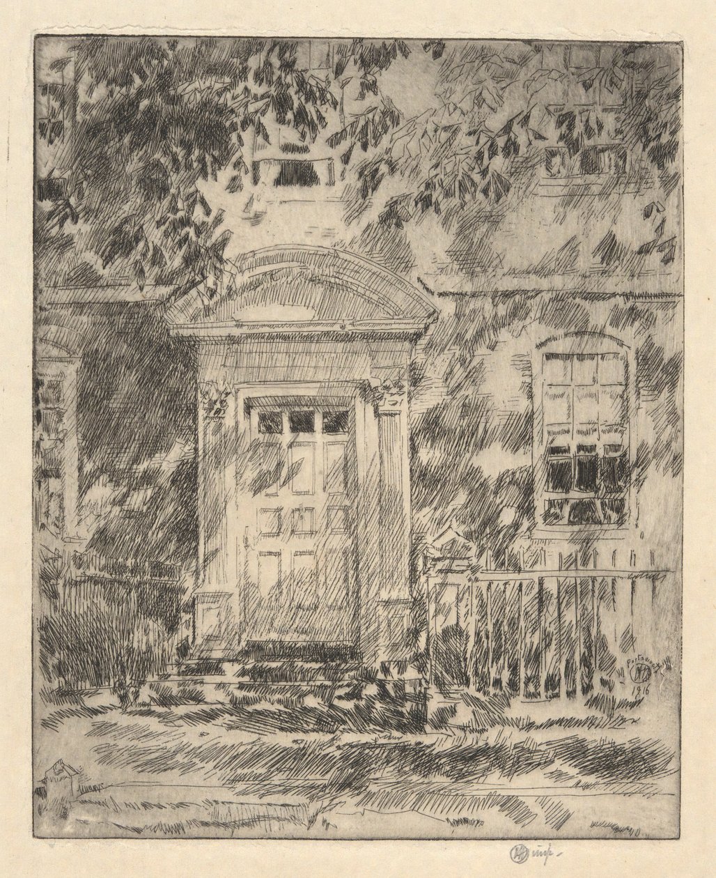 Portsmouth Kapısı, 1916 by Childe Hassam