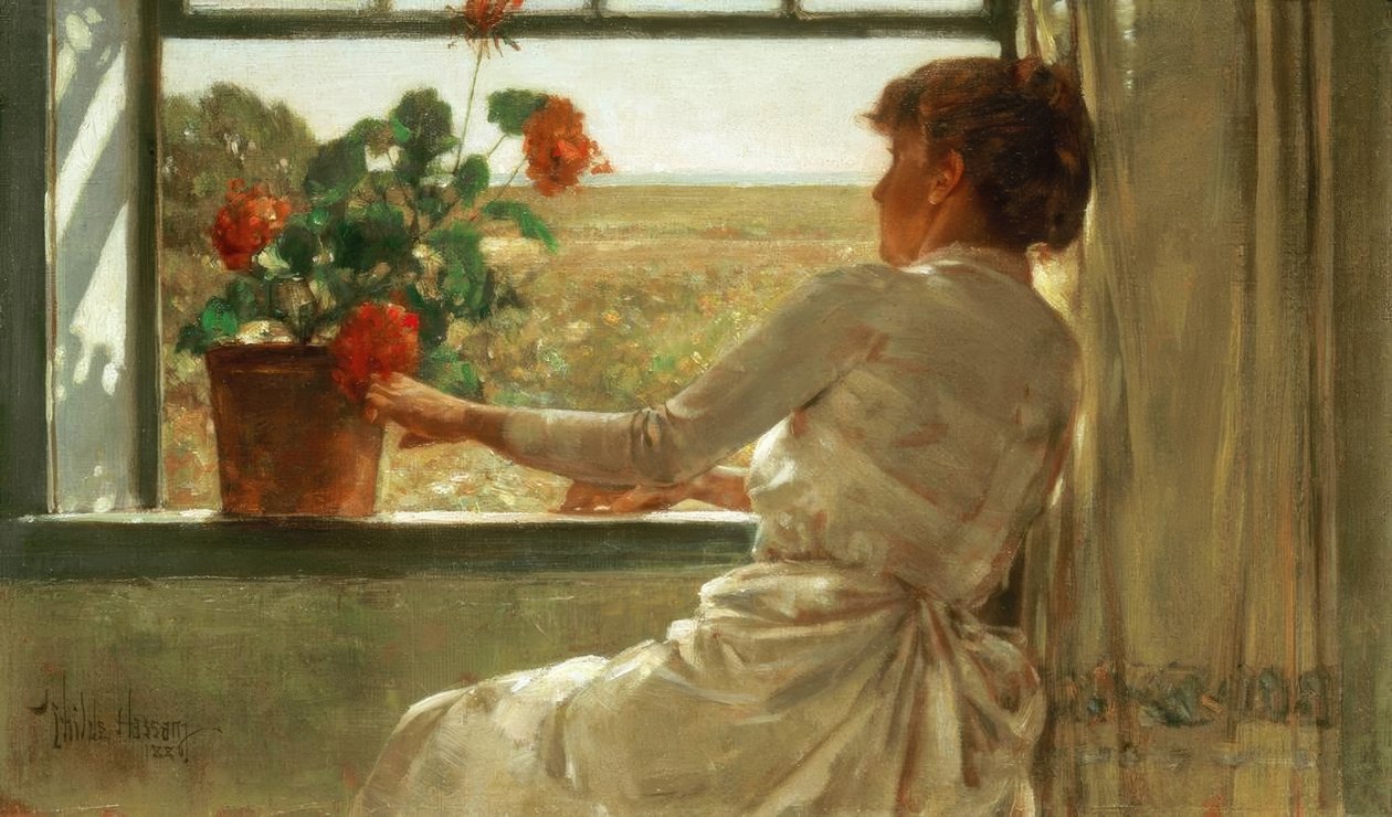 Yaz akşamı by Childe Hassam