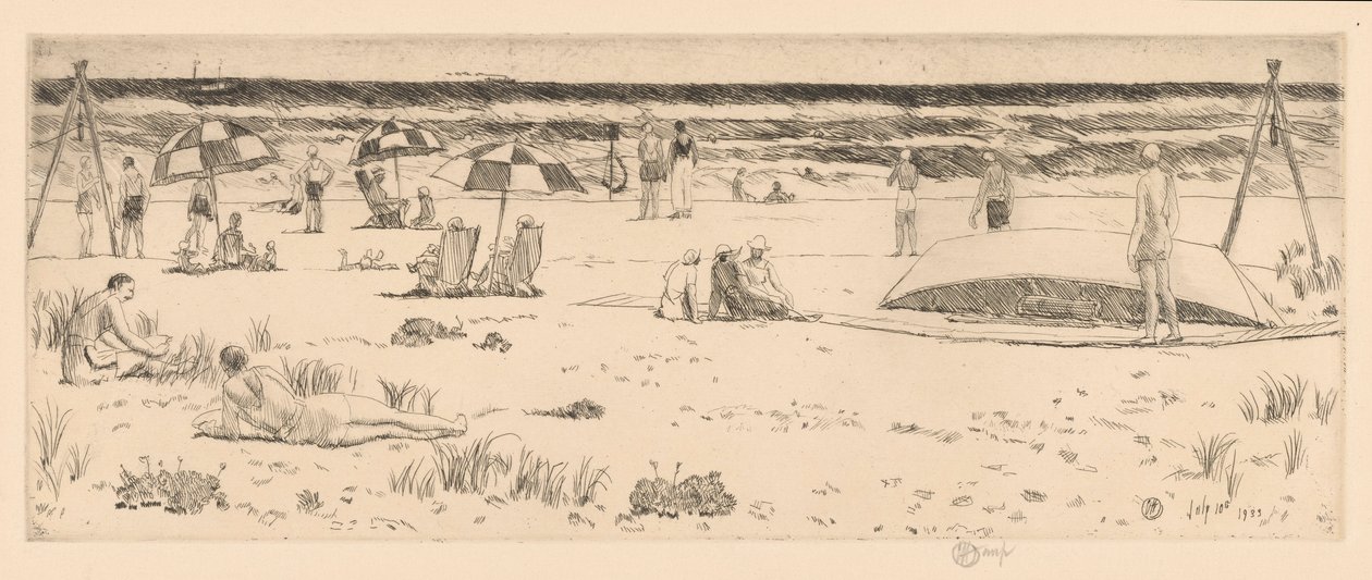 Beach Club, Easthampton by Childe Hassam