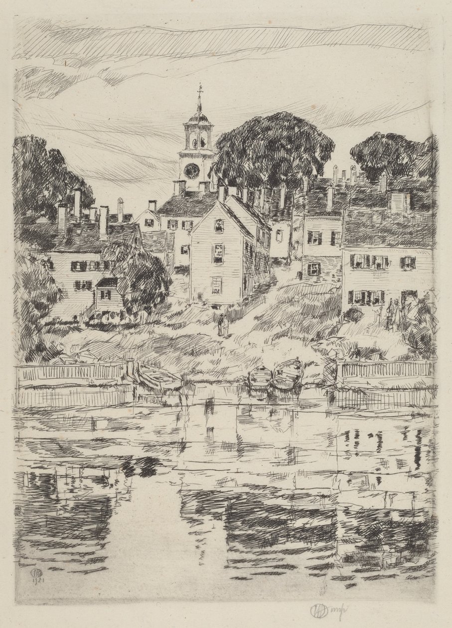 Kilise Kulesi, Portsmouth by Childe Hassam